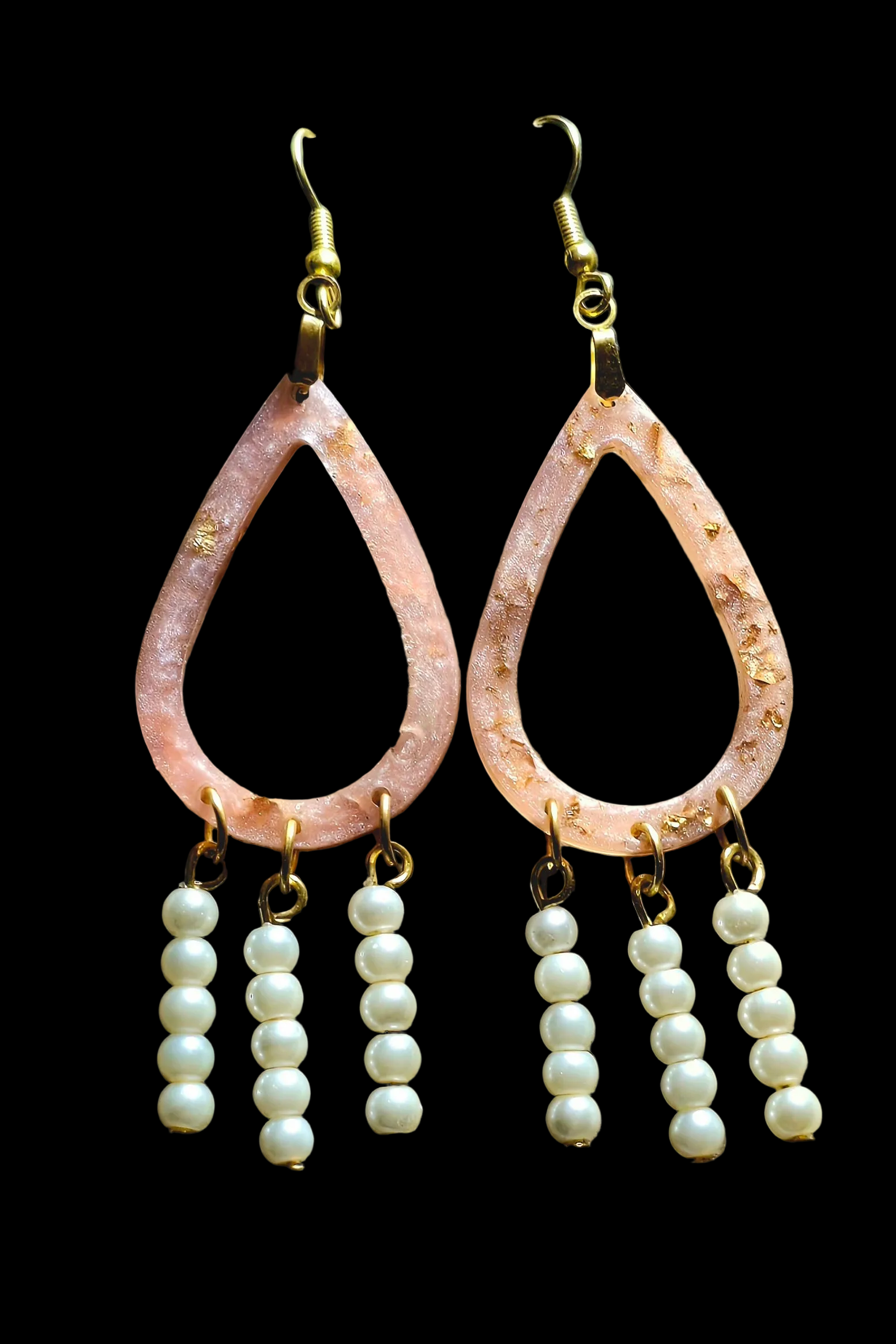 Earrings (hand-made w/ resin)