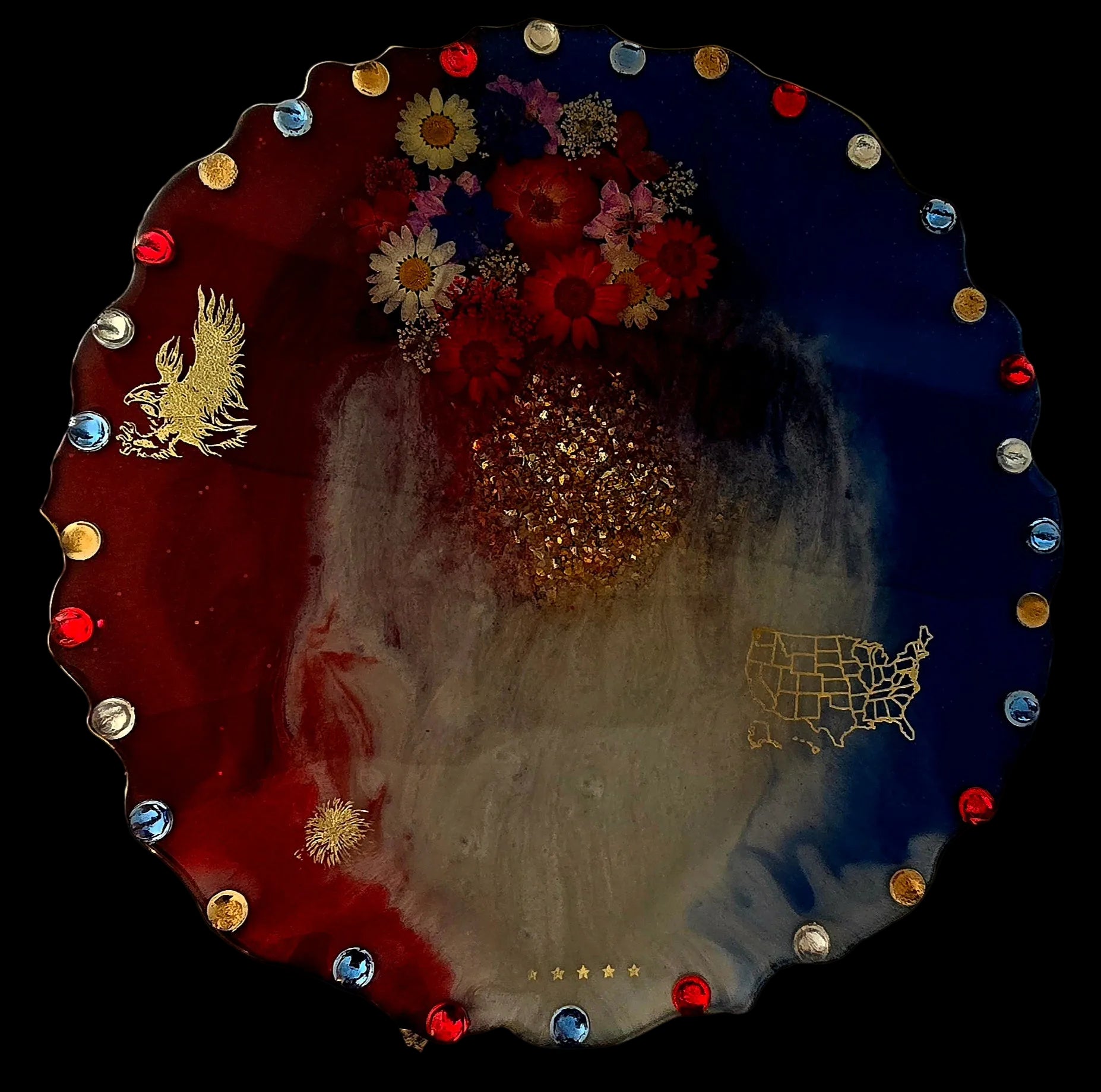 Serving tray/cake stand (resin)