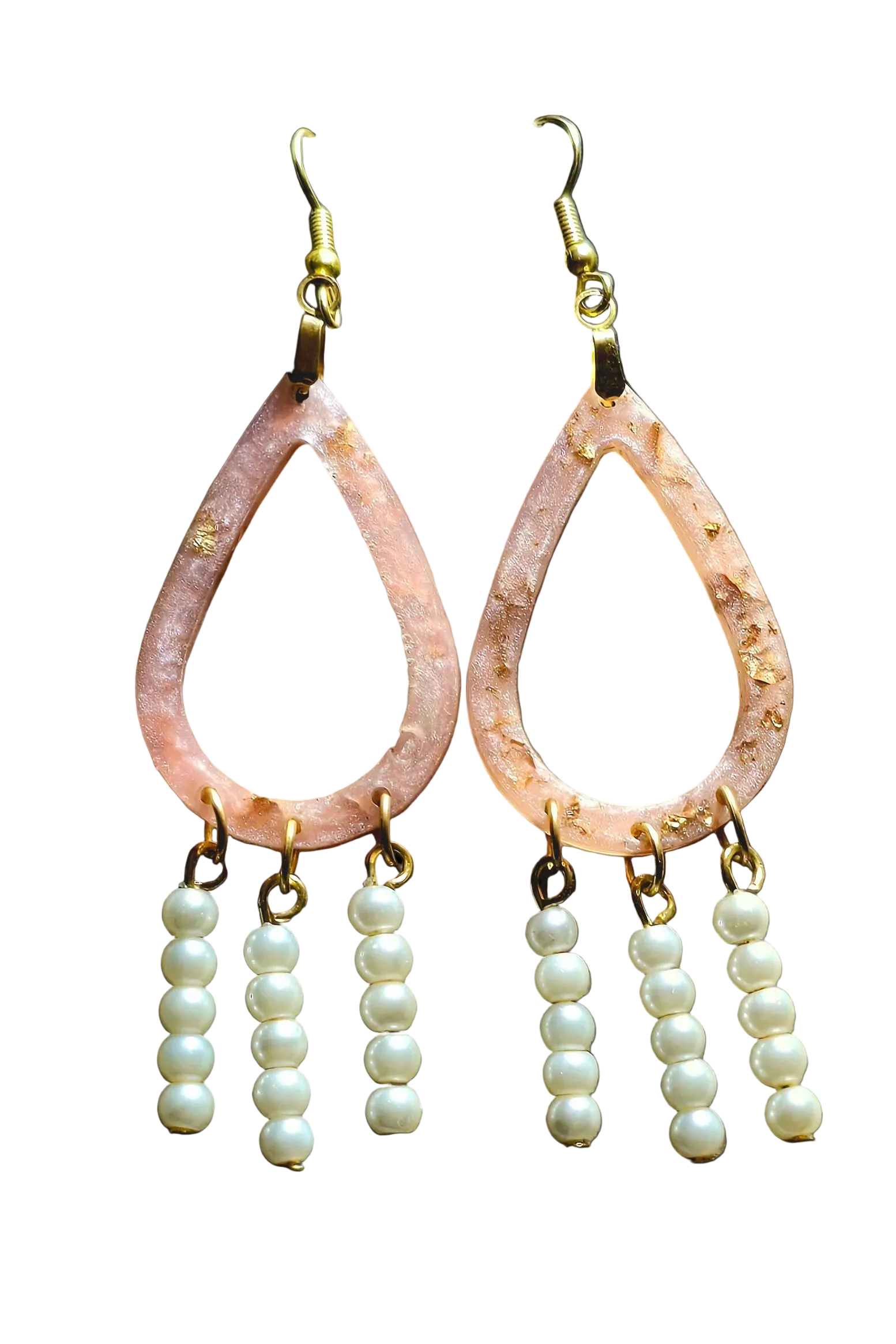 Earrings (hand-made w/ resin)